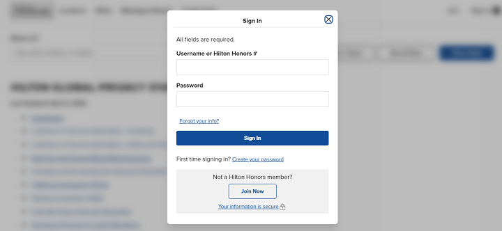 Hilton Team Member Travel Login