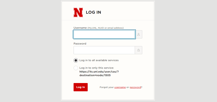 UNL Firefly Login Portal